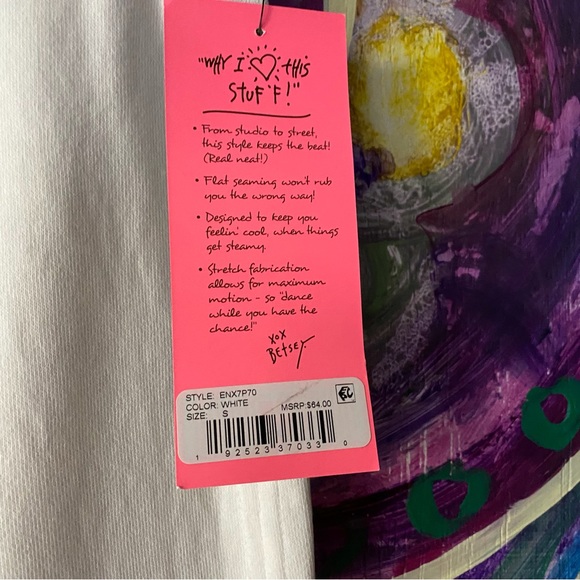 Woman’s White Betsy Johnson Performance Joggers Sweatpants NWT - Picture 10 of 11